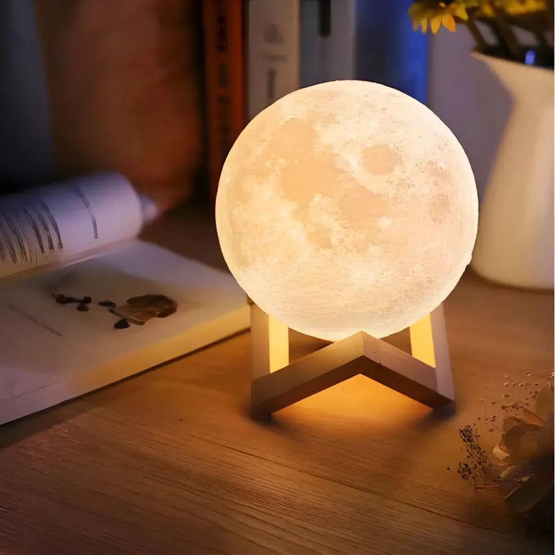 Umidificador Aromatizador Abajur Lua 3D